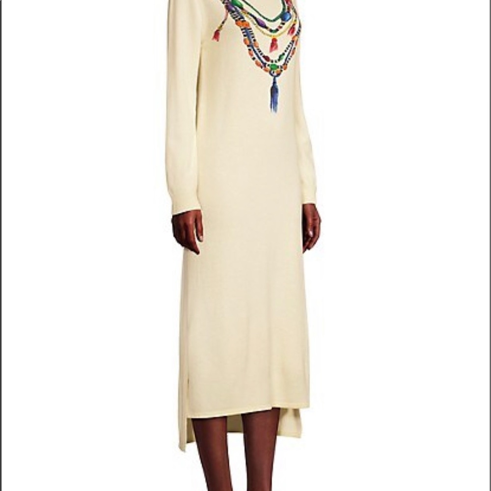 Necklace Print Maxi Dress